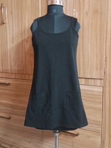 Black Mini Dress with Pockets
