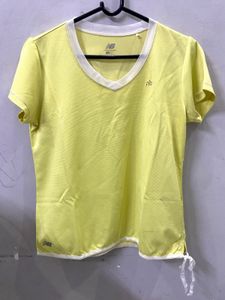 New Balance Yellow Athletic T-Shirt