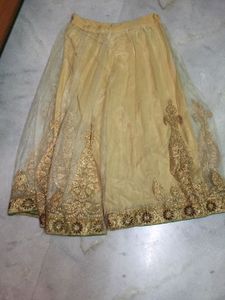 Gold Embroidered Lehenga Skirt