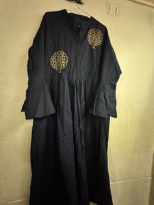 Elegant Black Kurta with Gold Embroidery