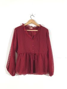 Maroon Casual Top(Women’s)
