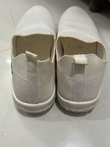 White Size 38 Slip-On Sneakers