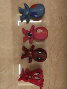 Spiderman Character Figurines Set