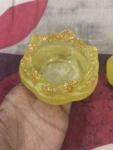 Yellow Resin Trinket Dish