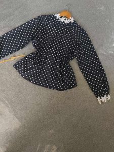 Polka Dot Korean Tops