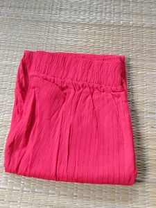Red Colour Pencil Pant