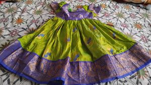 New Beautiful Green Silk frock