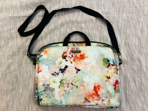 Floral Laptop Bag with Strap