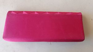 Barbie Hot Pink Braided Ribbon Clutch with Strap