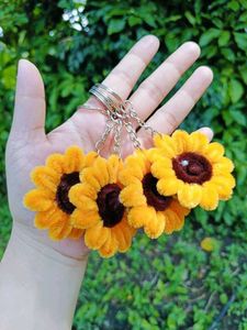 Cute Sunflower Keychain Set
