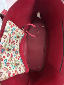 Chumbak Sparkling Red Tote Bag