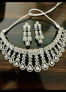 American Diamond Bridal/ Engagement Necklace Set
