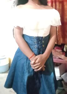 Blue And White Top