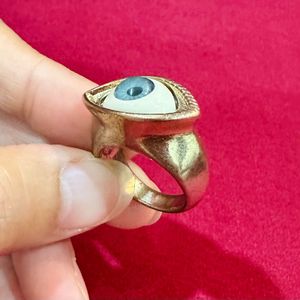 Vintage Unique Evil Eye Cocktail Ring