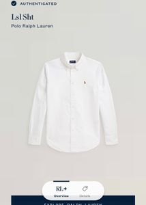 Polo Ralph Lauren Classic White Shirt