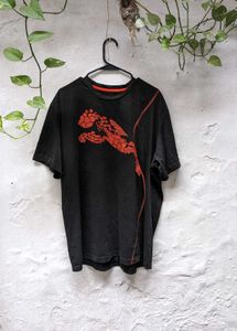 Puma Black T-Shirt with Red Graphic