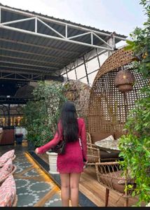 Newme Maroon Mini Dress