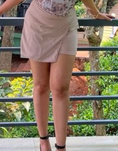 Stylish Beige Skort