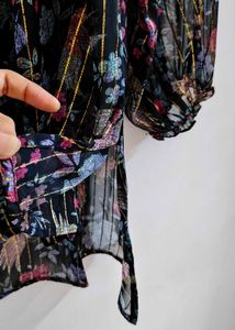 🦋 Butterfly &amp; Botanical print Top