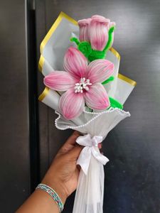 Handmade Pink Flower Bouquet