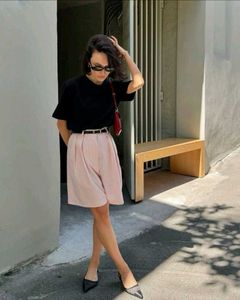 M&amp;S Peach Pink Bermuda Shorts