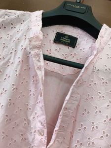 Chic Eyelet Cotton Kurta