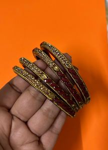 Glass Kada/ Bangles Set Of 2