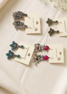 16-Pair Trendy Earrings Combo Set