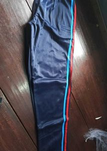Men's Blue NCC Track Pants with Stripes