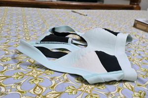 Light Blue &amp; Black Sports Bra