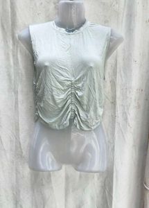 30158. Ruched Front Sleeveless Top