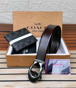coach belt wallets set