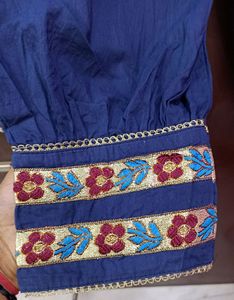 plazo pant in traditional style ( neavy blue)