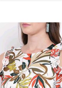 Beautiful Floral Cold Shoulder Maxi Dress