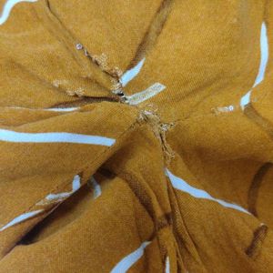 Yellow Printed Kurta 2xl