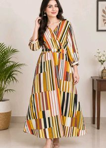 Boho Stripe Maxi Dress