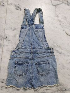 Denim Dungree Shorts