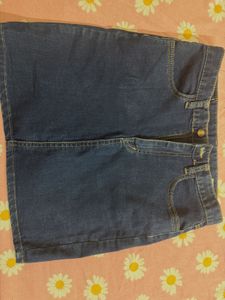 Classic Blue Denim Skirt