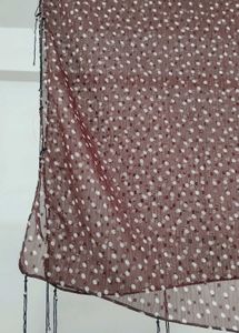 Brown Polka Dot Scarf