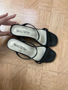 Black Heeled Sandals