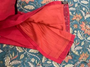 Vibrant Red chanderi Kurta
