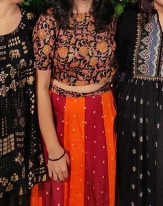 Rust Orange Lehenga Choli