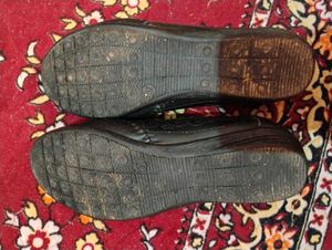 Black Embossed Ballet Flats