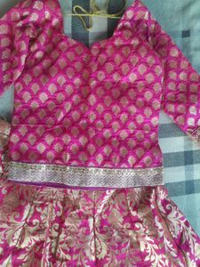 Beautiful Pink &amp; Gold Lehenga Choli