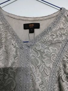 Zink London Lace V-Neck Top
