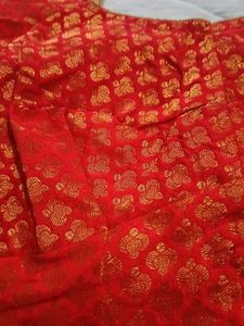 Red And Golden Wonderful Banarsi Blouse 😍✨