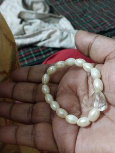 Heart Crystal Pearl Bracelet