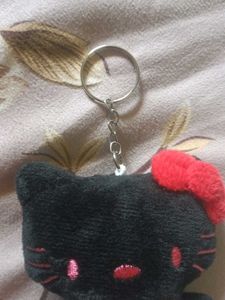 Cute Black Hello Kitty Keychain
