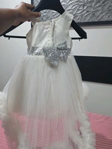 Elegant White Tulle Bridal Lehenga
