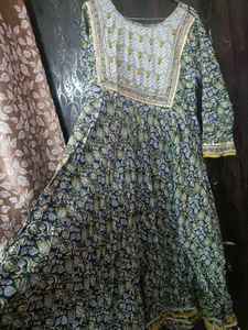 Elegant Floral Print Kurta